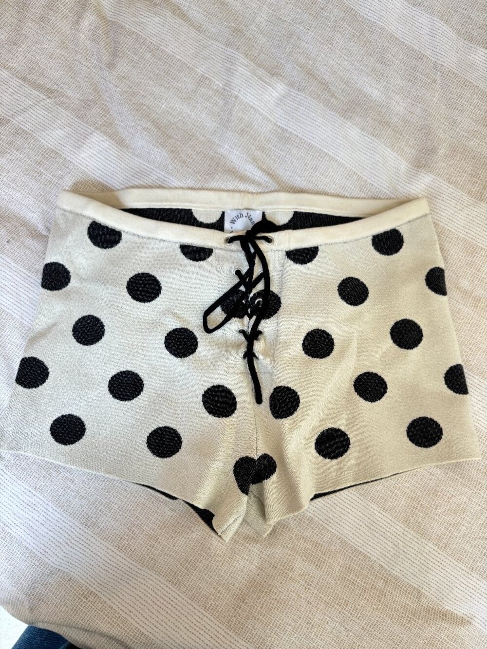 With Jean Selma Short in Polka Dot